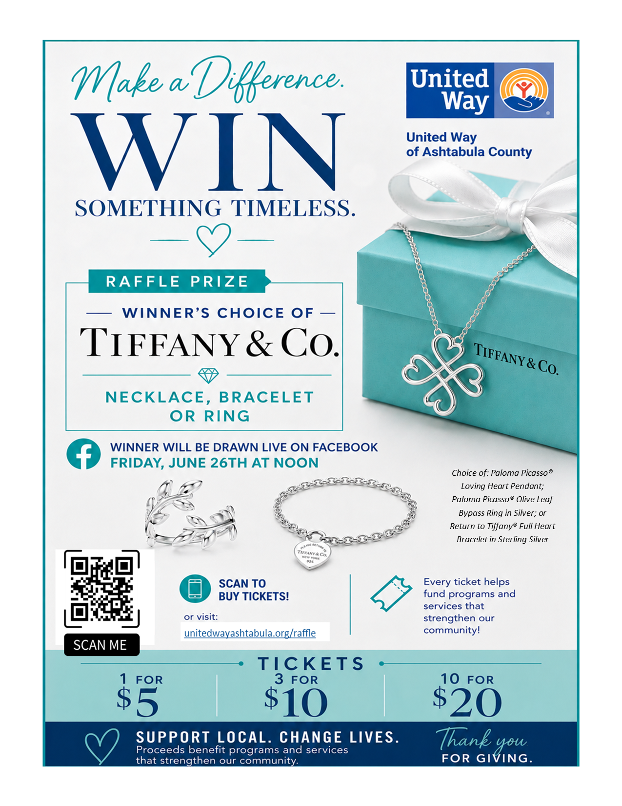 Tiffany Summer raffle