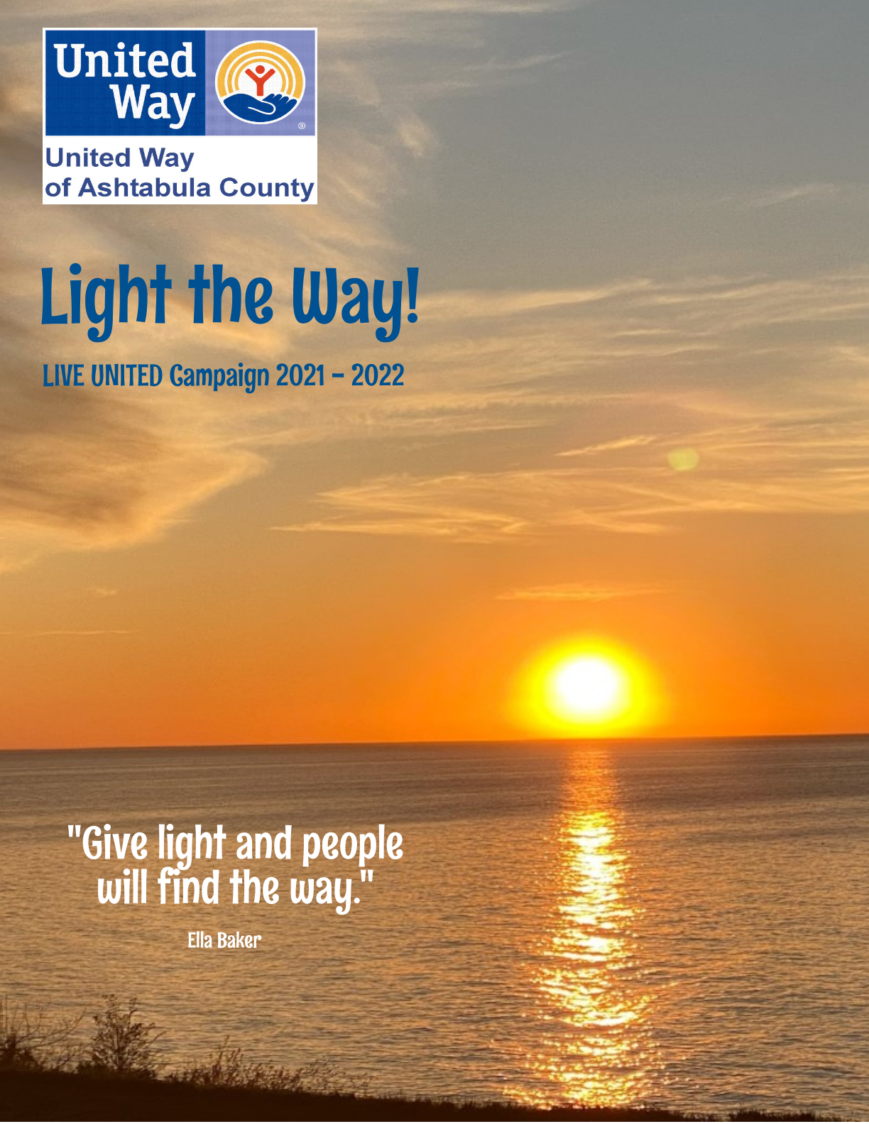front cover of pledge card