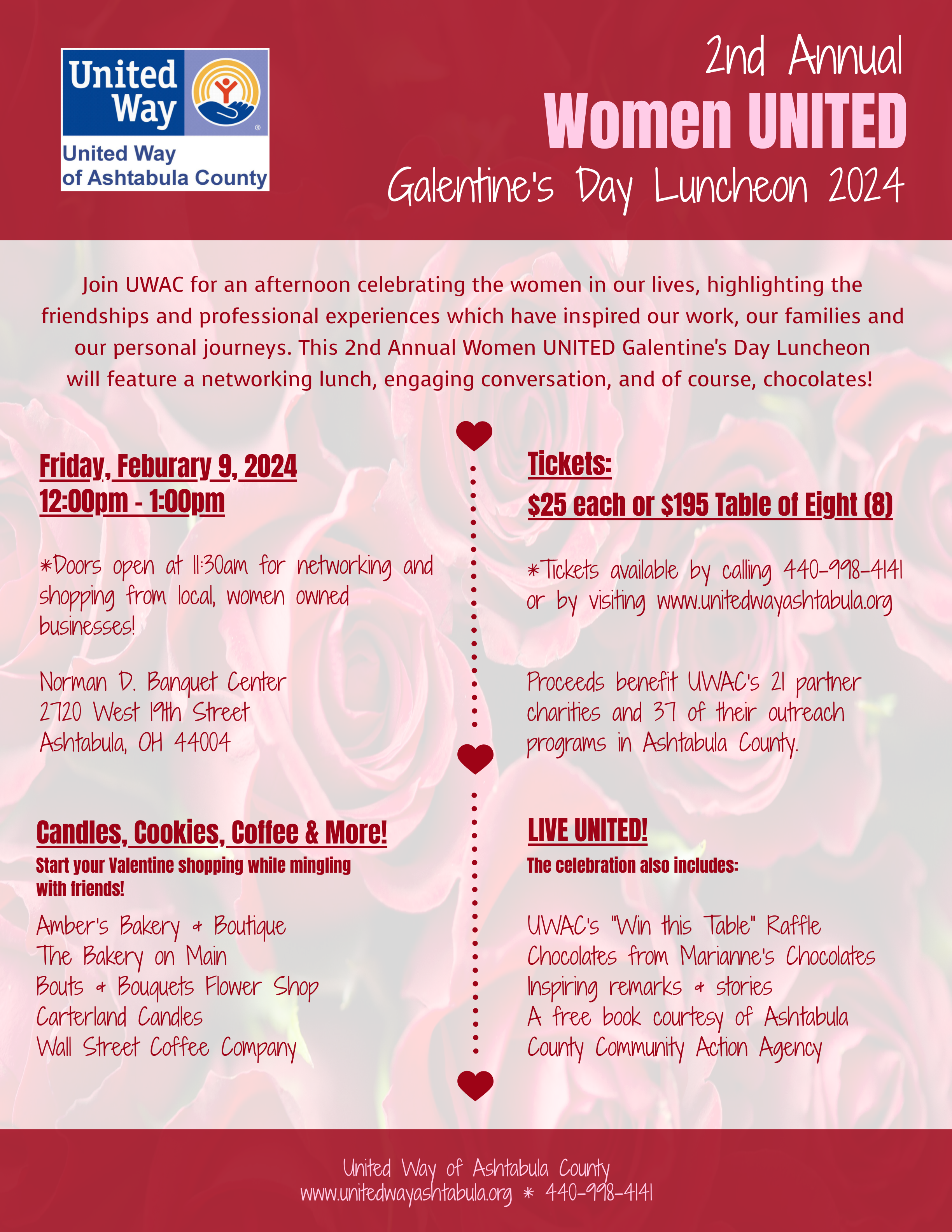 Galentine's Day flyer 2024