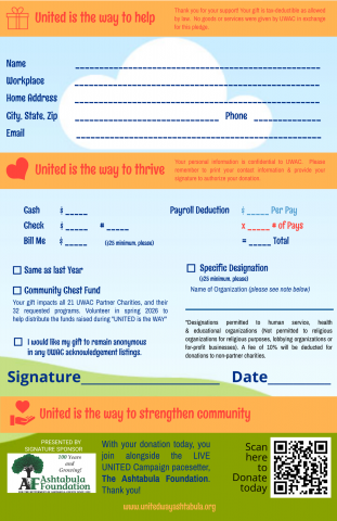 2026 Pledge Card